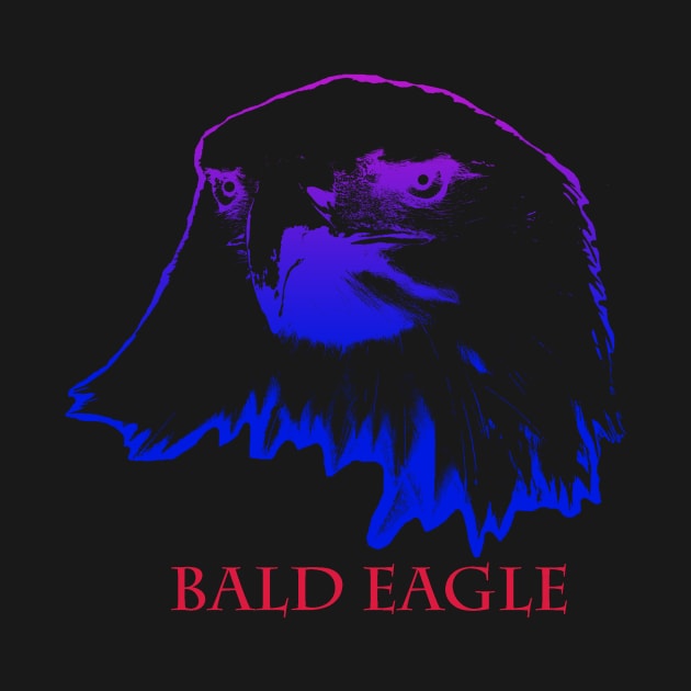 the bald head of the american eagle is blue by best seller shop