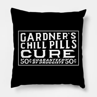 Chill Pills Cure Vintage Advertising Pillow