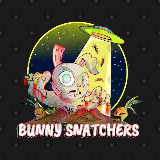 Cute Bunny Snatcher Rabbit Zombie by Trendy Black Sheep