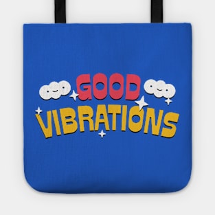 * Good Vibes * Retro Style Typography Design Tote