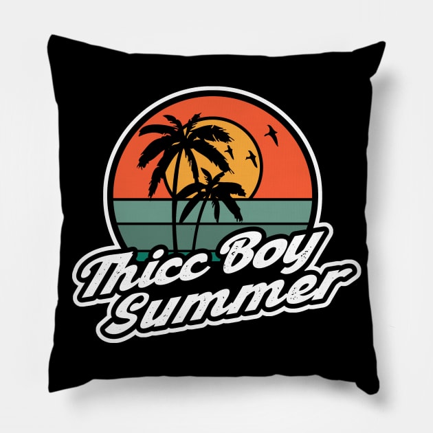 Thicc Boy Summer 2 Pillow by SecretLevels