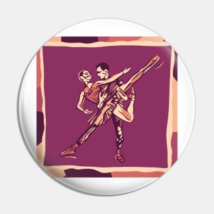 Pas de Deux modern art print Pin