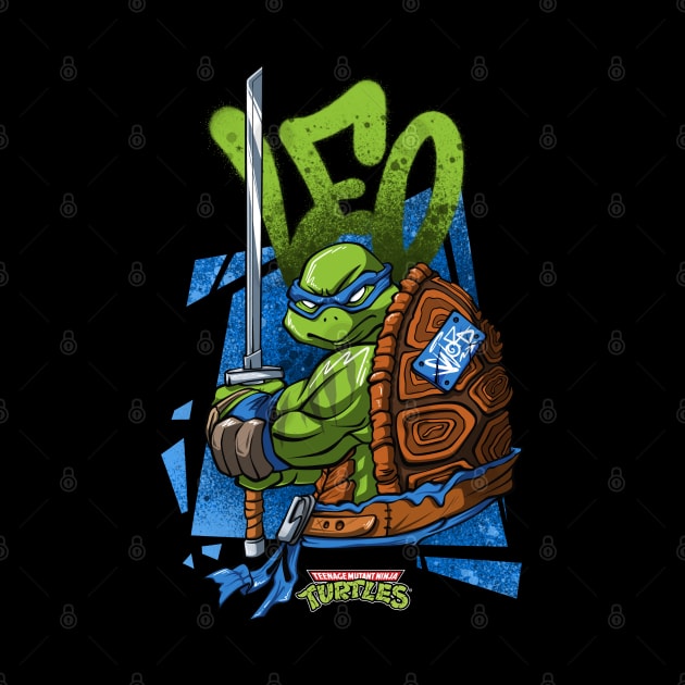 Teenage Mutant Ninja Turtle Leo - Graffiti Style by KNTG