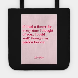 Best love quotes - Alfred Tennyson Tote