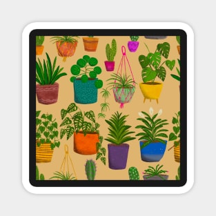 Houseplants indoor garden oasis Magnet