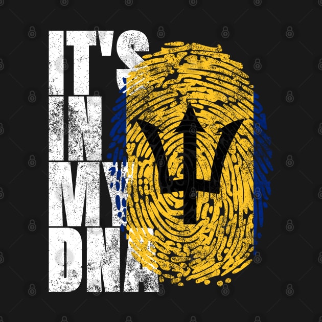 It's In My DNA Barbados Gifts Trident Bajan Barbadian Flag by Smoothbeats