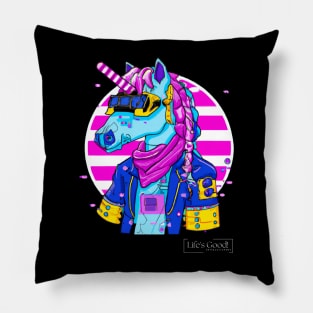 horse ciberpunk Pillow