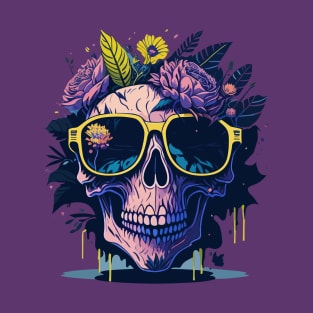 Pastel Flower Skull T-Shirt