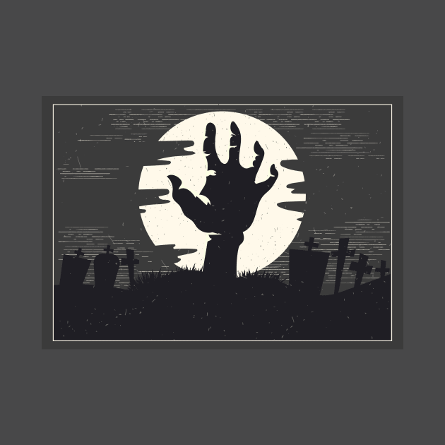 Halloween Zombie Hand by Mint Tees