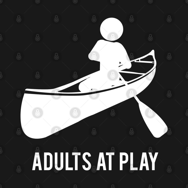 Canoeing Adults At Play by ice dyed