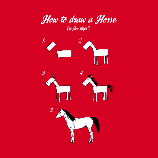 How to draw a horse by ticulin