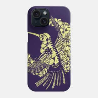 Hummingbird with Flower Phone Case