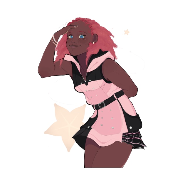 Blacktober Kairi by Naniidraws