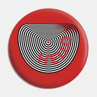 Hello target red Pin