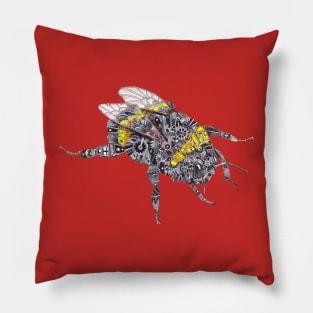 Steampunk Bumblebee Pillow