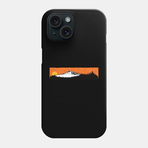 Mount Hood Sunset Phone Case by M. Pidgeon Design