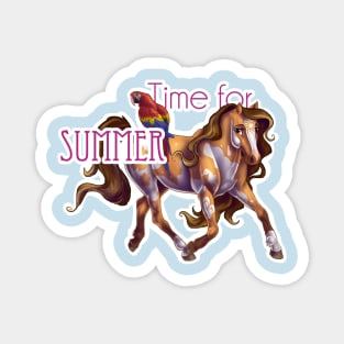 Time for Summer Horse Magnet