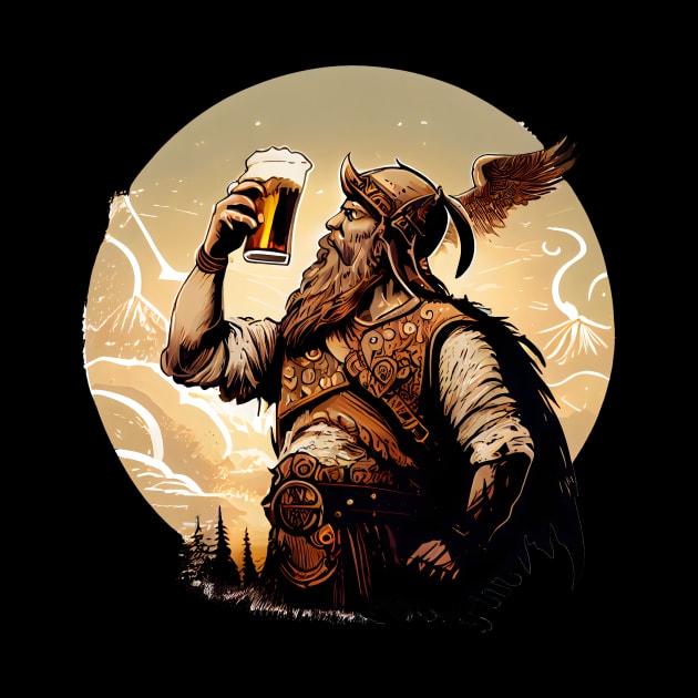 Beer Viking Toast Emblem by MLArtifex