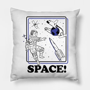 Retro Space Pillow