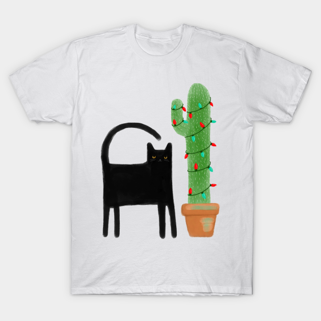 Discover Southwestern Christmas Cat - Cat - T-Shirt