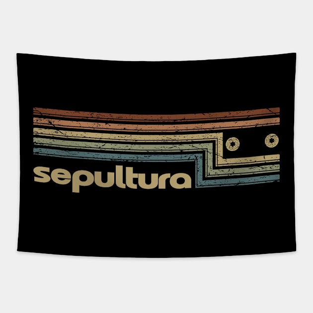 Sepultura Cassette Stripes Tapestry by casetifymask