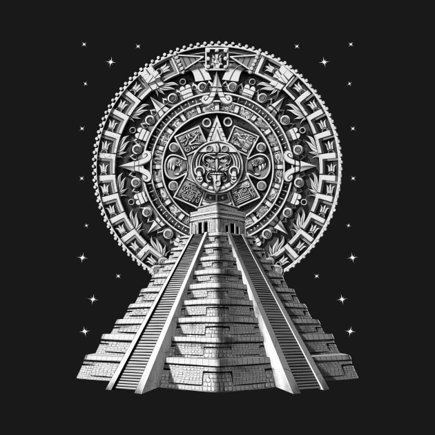 Aztec Pyramid Calendar by underheaven