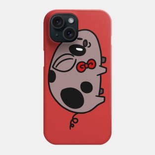 Spotted Bow Tie Piggy Phone Case