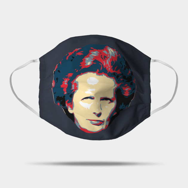 Margaret Thatcher Pop Art Margaret Thatcher Mask Teepublic