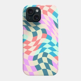 Groovy Abstract Grid Colorful Pattern Retro 70s Phone Case