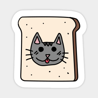 Cat Bread Doodle Magnet