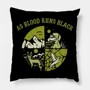 AS BLOOD RUNS BLACK BAND Pillow