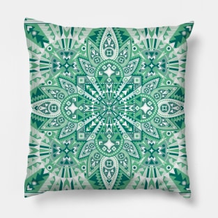 Modern Green Quilt Pillow