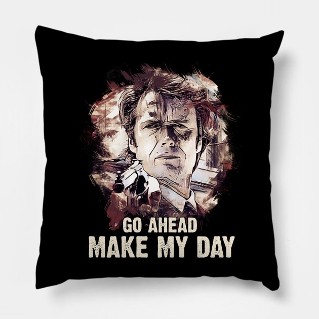 Make My Day Pillow by Naumovski