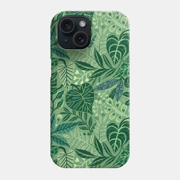 Tropical Leaves Phone Case by kostolom3000