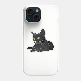 Black Cat Phone Case