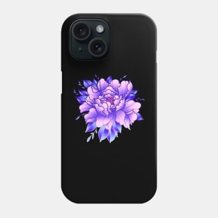 Purple Peony flower Phone Case