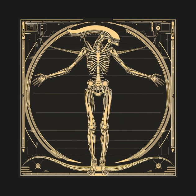 vitruvian alien by rocknerd