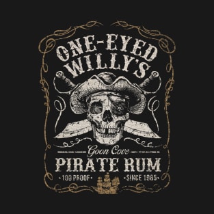 One Eyed Willy's Goon Cover Pirate Rum T-Shirt