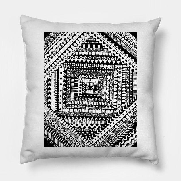 Tribal Origami Pillow by lizzyad