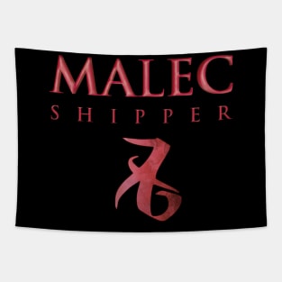 Malec shipper with love rune - Alec Lightwood and Magnus Bane - Matthew Daddario and Harry Shum Jr - Shadowhunters / The mortal instruments Tapestry