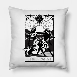 Gemini Zodiac Sign Art Pillow