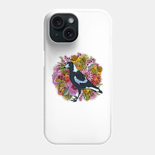 Magpie Wildflower Florals Phone Case