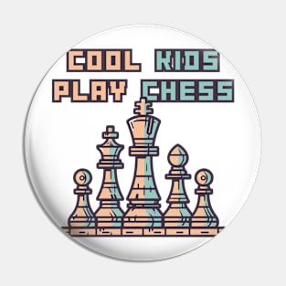 Chess Chessmen Chessboxing Gift for Cool Kids Pin