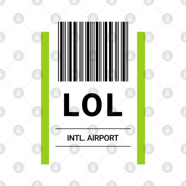 LOL Airport Baggage Label by powniels