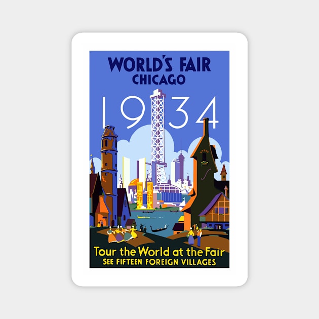 Chicago World's Fair 1934 Magnet by RockettGraph1cs