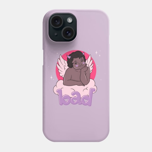 BAD CHERUB - purple Phone Case by bratcave.studio