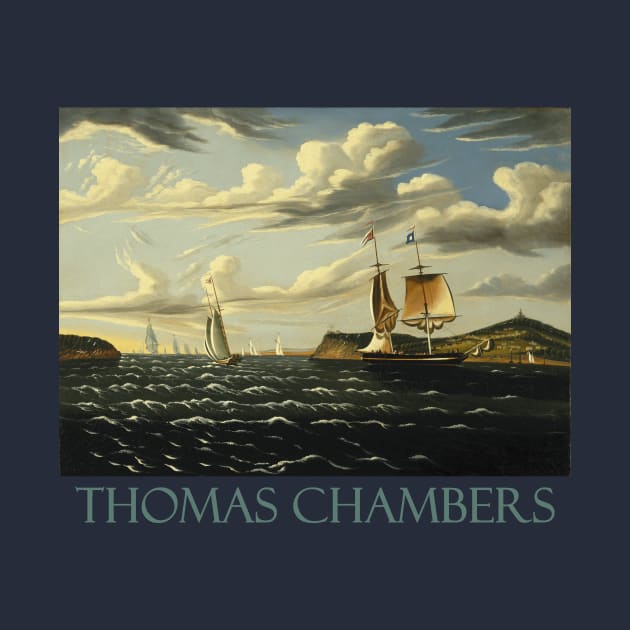 Staten Island and the Narrows by Thomas Chambers by Naves