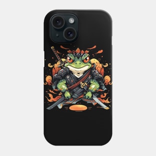 samurai frog Phone Case