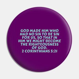 Bible Verse 2 Corinthians 5:21 Pin