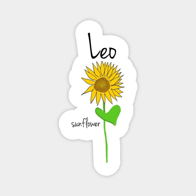 Leo Zodiac Sign Flower Art Magnet by KittyCocktail